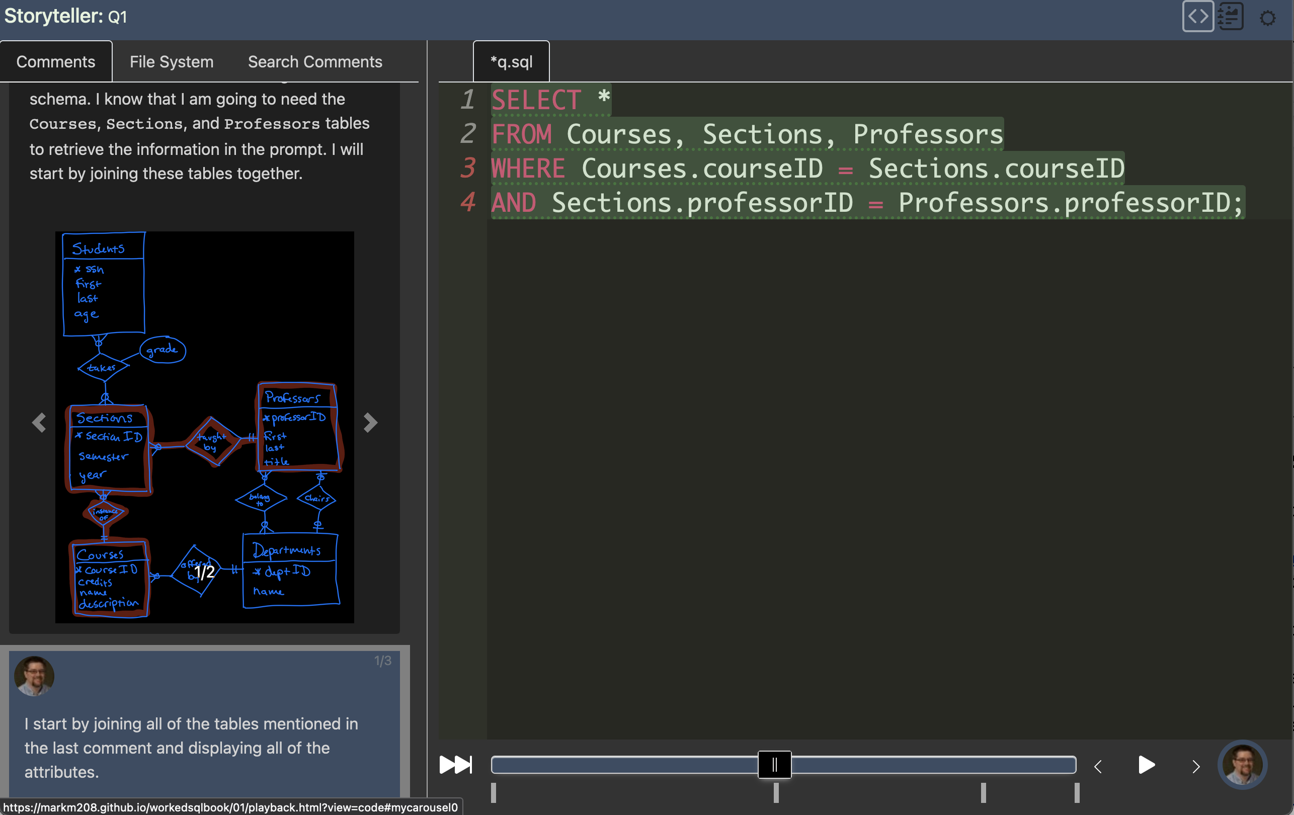 worked sql examples